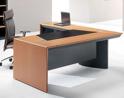 Avant Executive Desk LH Return 2400x2320 Veneer