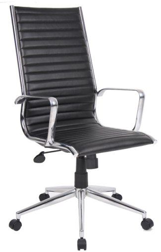 Bari High Back Leather Faced Managers Chair (DD**)