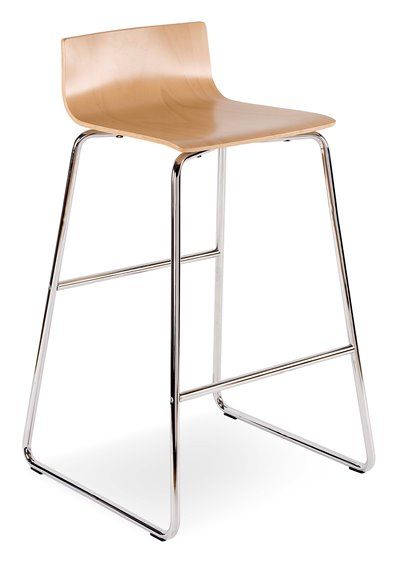 Caf VII Plywood Shell Square Back Caf Stool