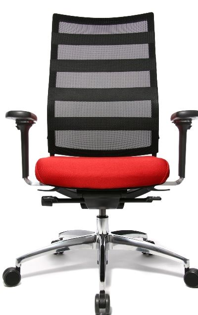 Ergomedic Office Chair 100-1 3D Mesh Back TW2 Arms, Black Base