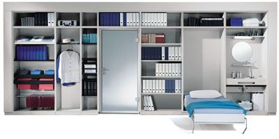 Flexible Interiors of Storage Wall Cupboards