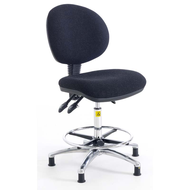 ESD Industrial High Chair, Footring, Castors*/Feet