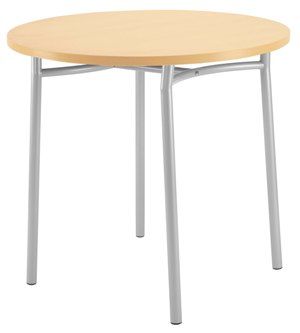 Tiramisu Caf Table 800dia Topalit top, 4 Chrome Legs 735h