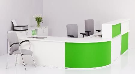 Curved Reception Desk Panels