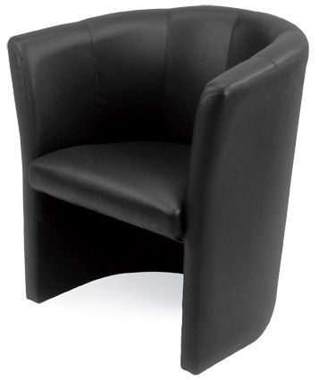 Club Chair, Single Seat, Leather Front