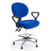 Electrostatic Discharge Chair in Blue with Optional Fixed Ring Arms 