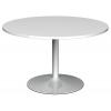 M25 Circular White Meeting Table 1200