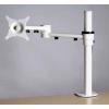 Height Adjustable Monitor /Screen Arm White # - view 1