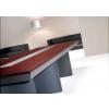 Avant Conference Table Veneer Black leather  4250x1100 - view 1