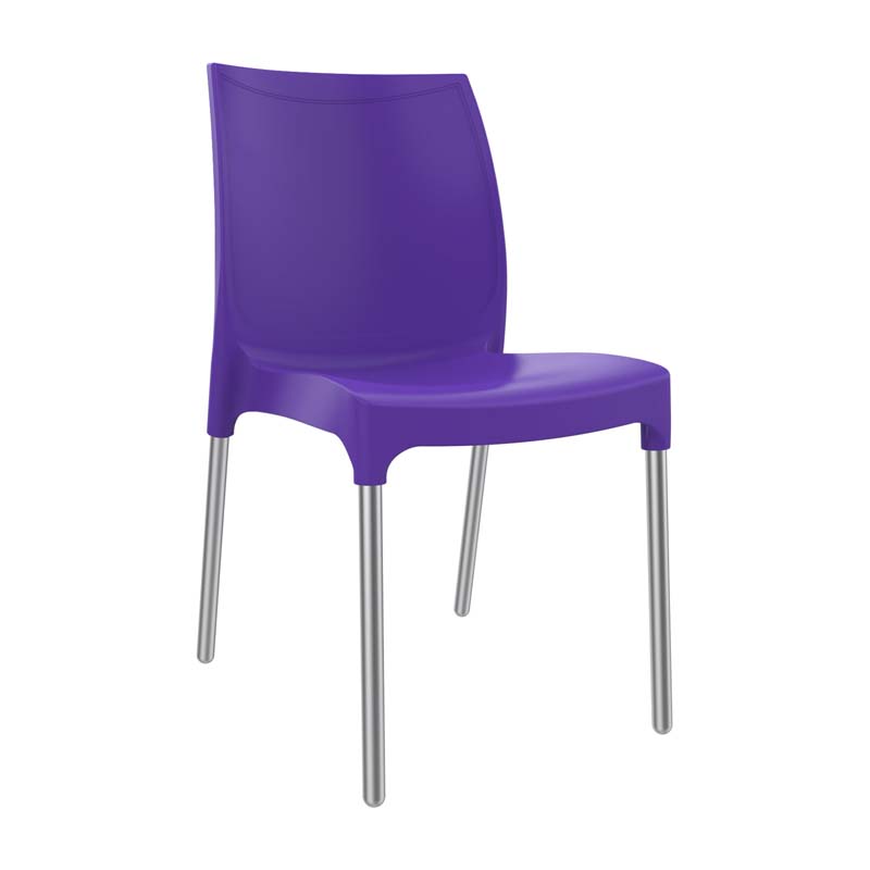 Vibe Polypropylene Chair with Aluminium legs