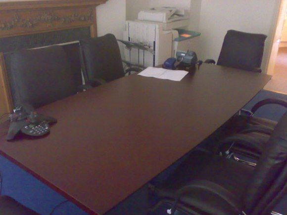 Mahogany Veneer Conference Table