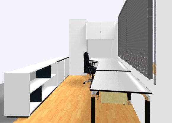 3D Rendered Images Of The Home Office Design