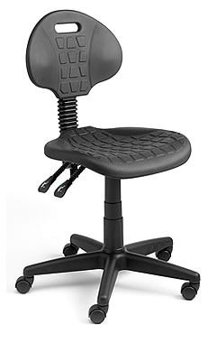 Industrial Work Chair, Polyurethane, Castors/Feet