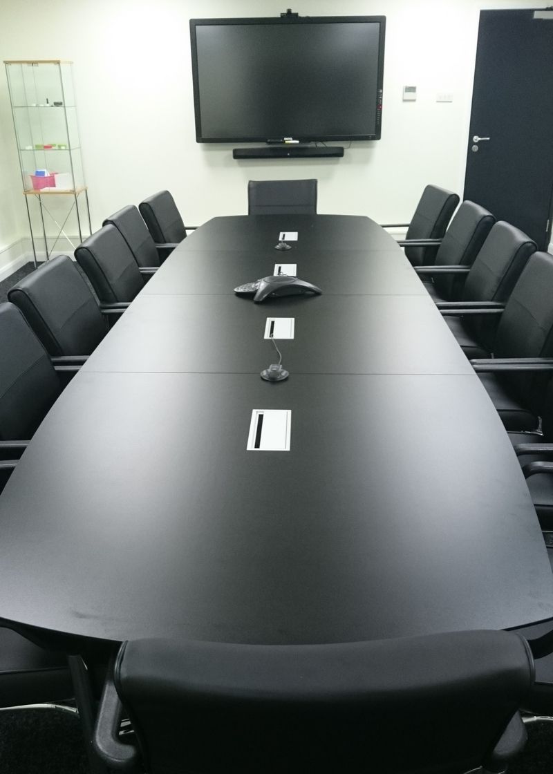 Conference Table in Black Laminate