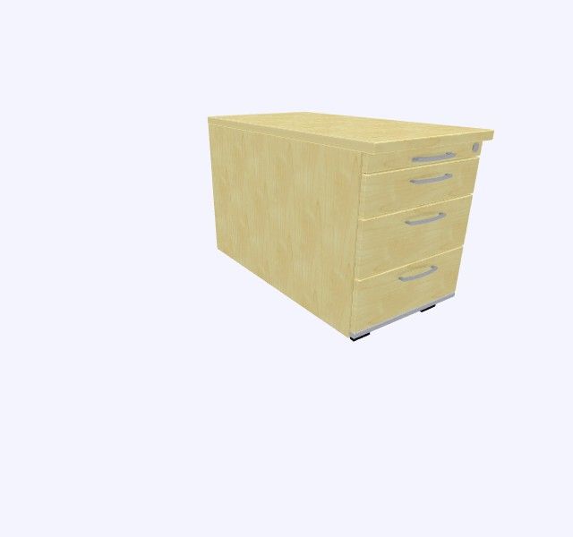 3 Drawer Mobile Pedestal 800d P/2/3/3 Mel