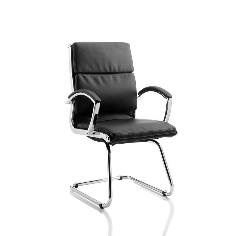 Classic Cantilever Chair #Black/Tan/White