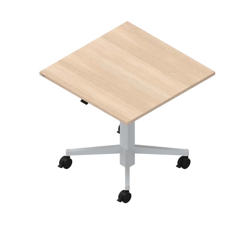 Pontis Square Mobile Height Adjust Bistro or Meeting Table