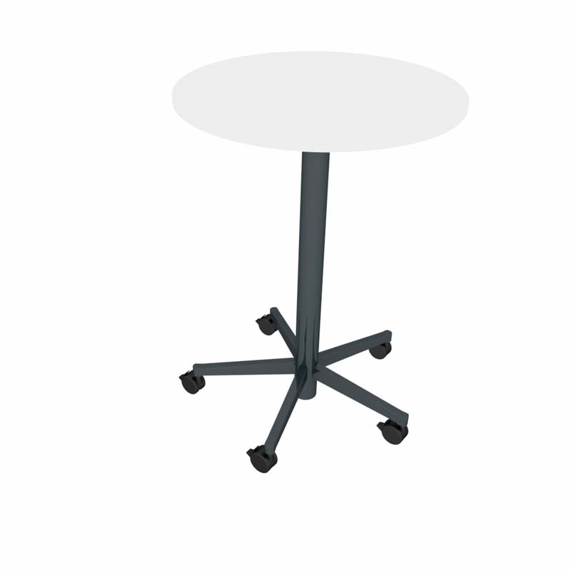 Pontis High Round Mobile Bistro or Meeting Table