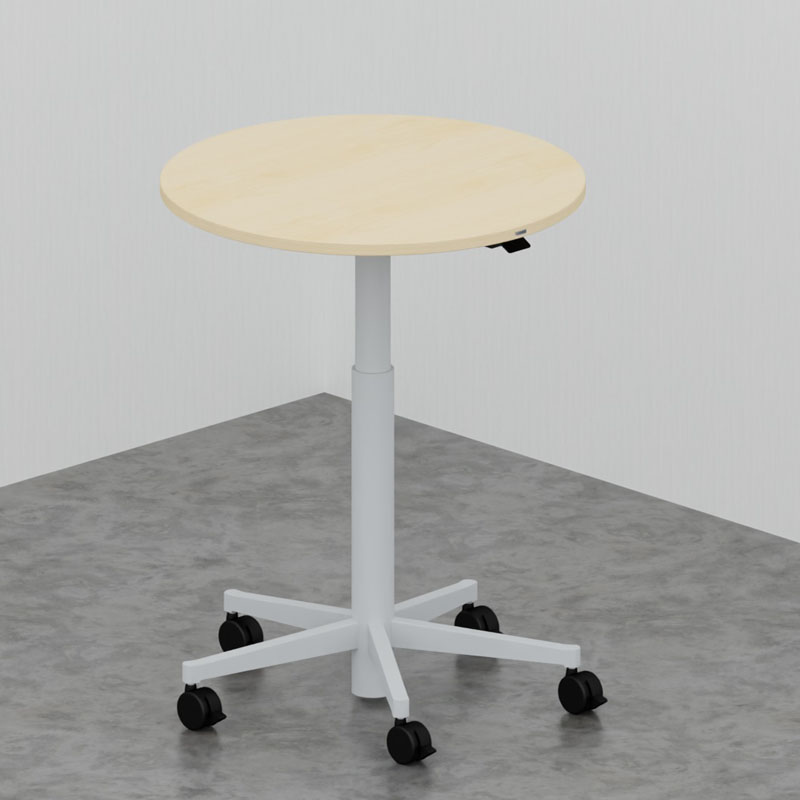 Pontis Round Mobile Height Adjustable Bistro or Meeting Table