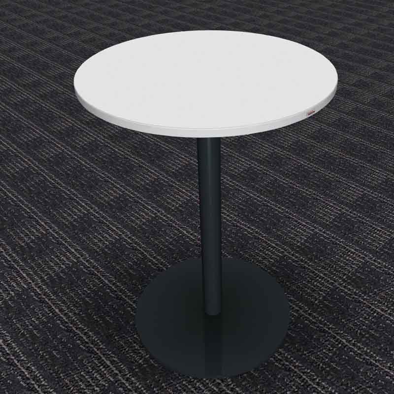 Pontis High Round Bistro or Meeting Table, Column Base 1100mm High