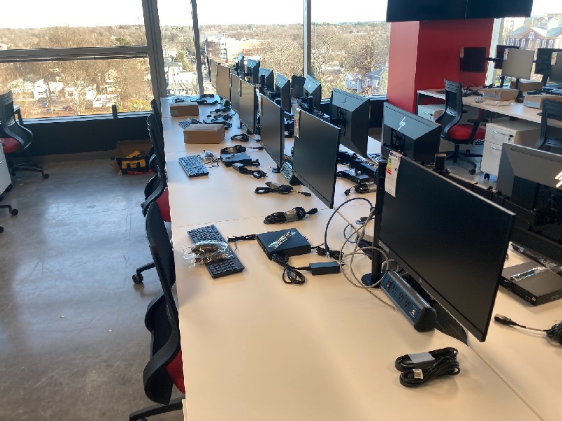 Installation of OGI Y Bench Desks in Raleigh, USA