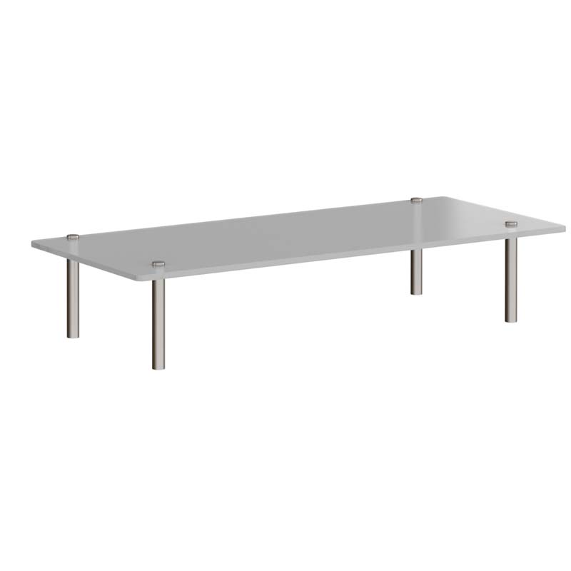 Denver Modular Reception Straight Glass Shelf