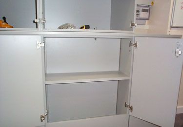 Base Cupboard Showing Removable Back In Place