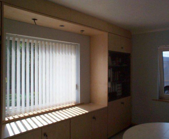 Storage Wall Cupboards Around Window