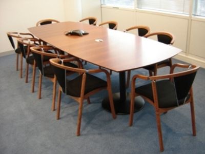 Fumac Fazet Cherry Veneer Meeting and Conference Tables
