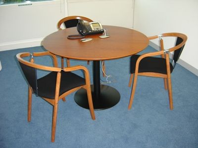 Round Cherry Meeting Table from Fumac