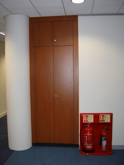 Storage Wall Cupboards Fitted Into Alcove