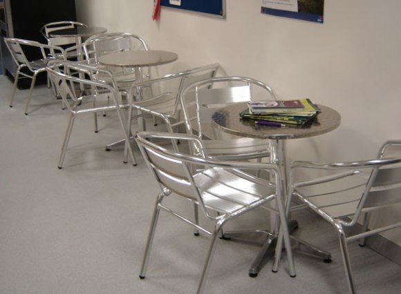 Aluminium Cafe Style Tables and Chairs