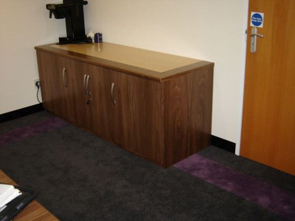 Walnut and Maple Credenza