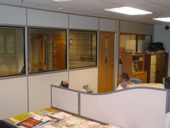 Basic Half Glazed Stud Partitioning