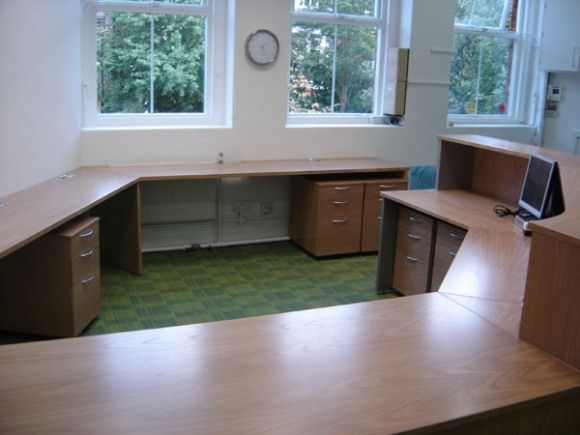 View Across Rception Desk Showing Rear Desk