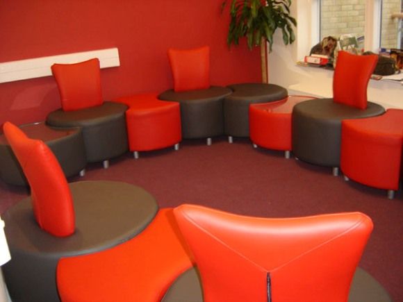 Vinyl Covered Seating Units