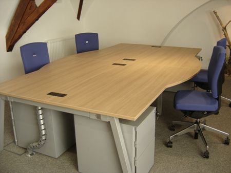 Modern Bench Desking in Old Church