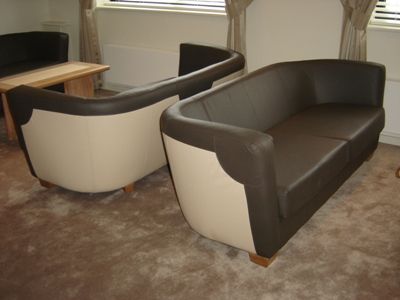 Large Soft Sofas in VIP Lounge