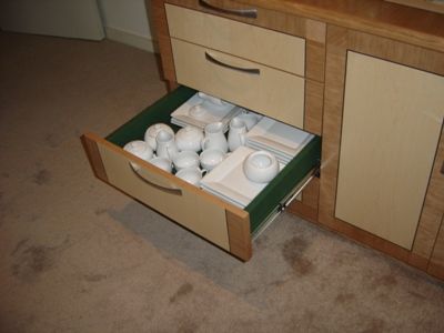 Special Credenza Unit With Crockery Drawer