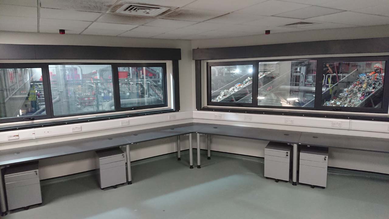 View of Control Room Furniture