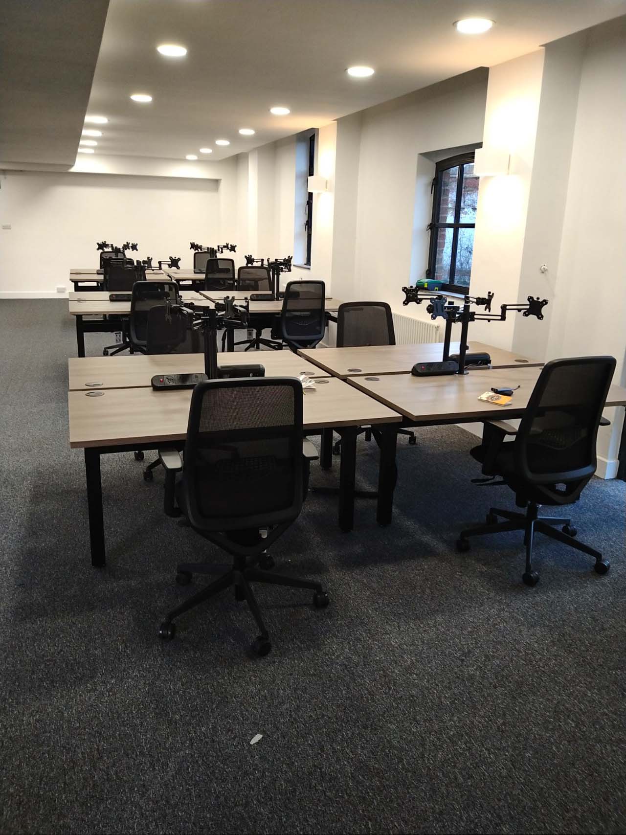 View of New Desks in Manchester Office