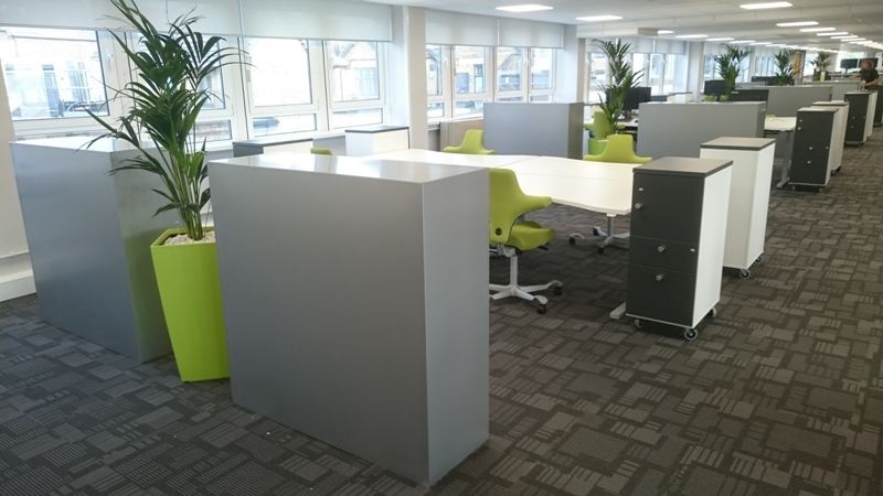 Silver Side Opening Tambour Office Cupboards