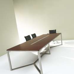 Diktat Boardroom Table In Mahogany Finish