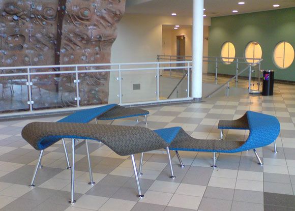 Flip and Fold Seating in Atrium Area