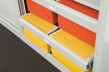 Bisley Side Tambour Roll Out Filing Frame