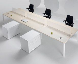 L4P 6 Person Bench with Acrylic Screens