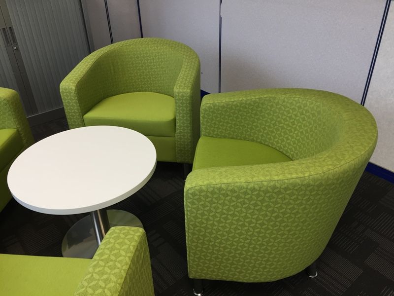 Bing Tub Chairs in Lime Green