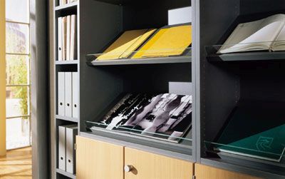 Magazine Shelves In Storagewall Cupboards