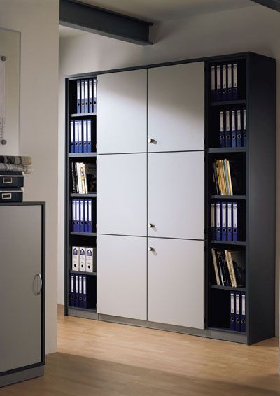Storagewall Cupboard With Doors and Open Bookcases
