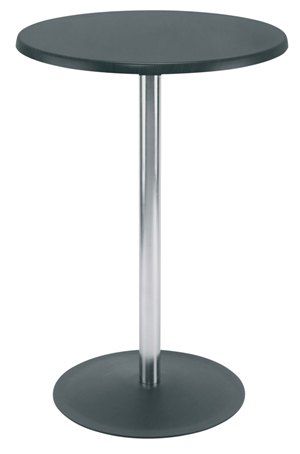 Lena Standing Table Topalit 600d Chrome/Black Base 1100h